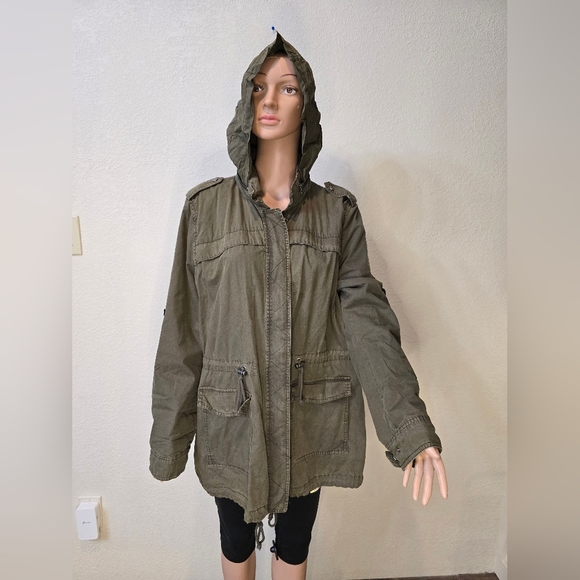 Levi Strauss & Co Women's Army Green Utility Jacket Size XL - Picture 4 of 11